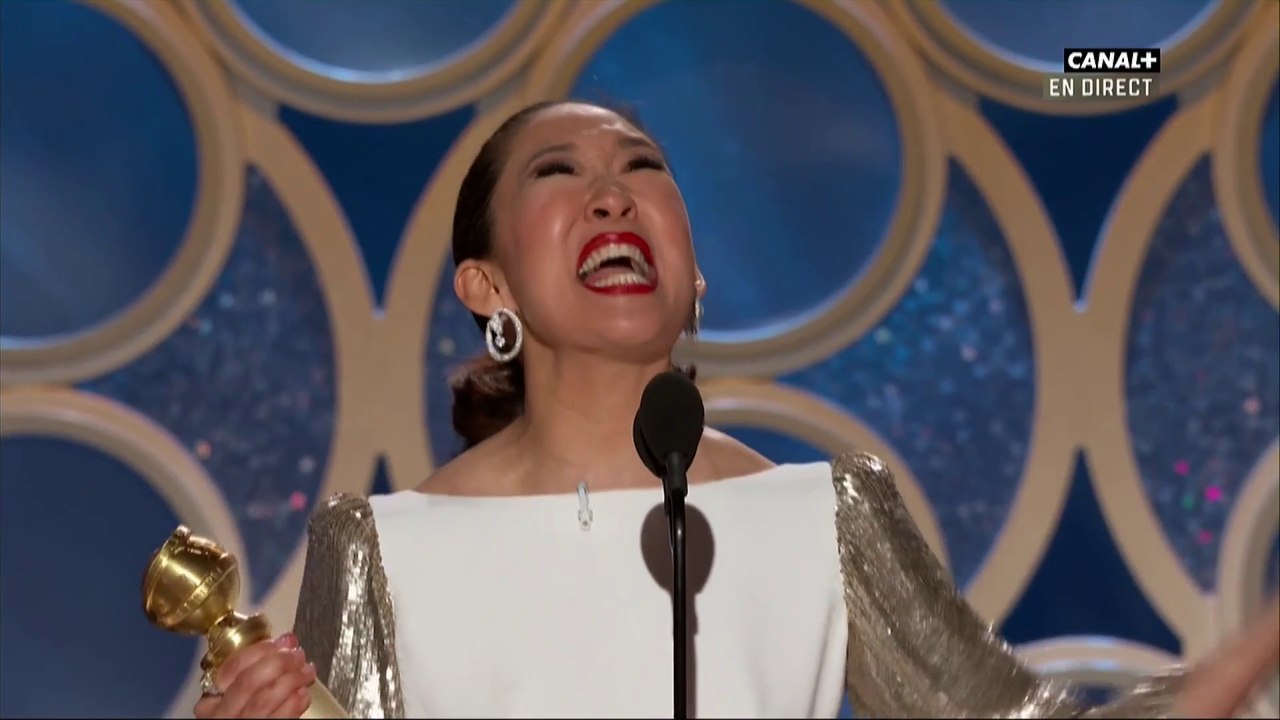 Sandra Oh reçoit le Golden Globe de la meilleure actrice la série  dramatique KILLING EVE - Golden Globes 2019 - Vidéo Dailymotion
