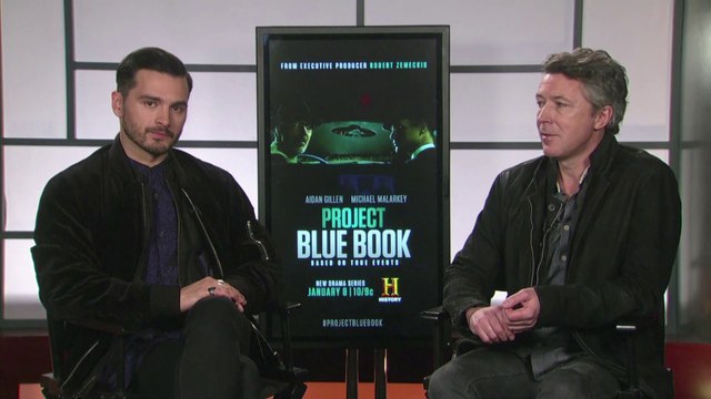 IR Interview: Michael Malarkey & Aiden Gillen For Project Blue Book [History]
