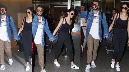 Deepika Padukone & Ranveer Singh in Casual Look at Mumbai Airport; Watch Video | Boldsky