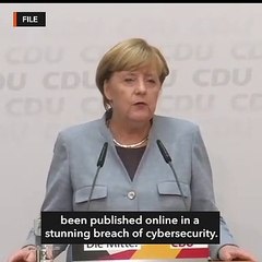 Massive data leak targets German officials including Merkel