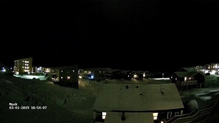 Sky Glows Blue During Meteor Shower