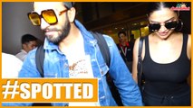 Ranveer Singh And Deepika Back To Mumbai After Celebrating Birthday Of Deepika