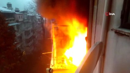 6 Katlı Binada Yangın