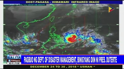 Pagbuo ng Dept. of Disaster Management, binigyang diin ni Pres. #Duterte