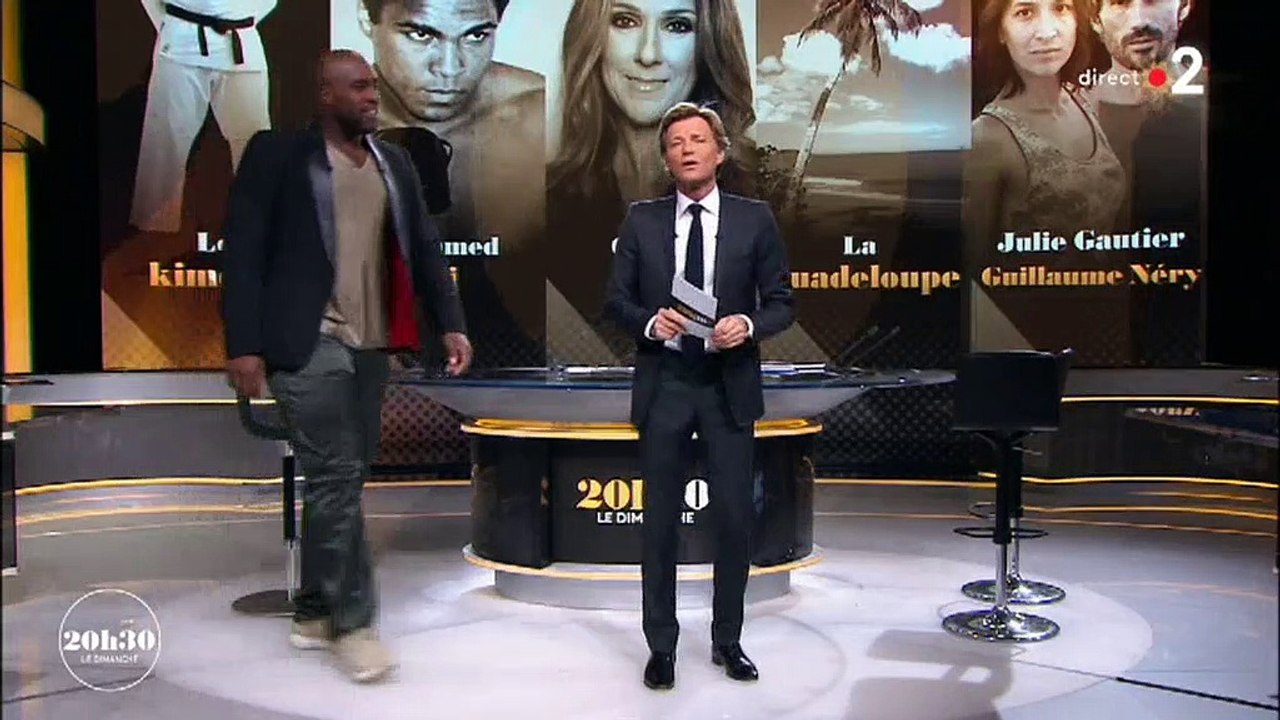 Teddy Riner surprend Laurent Delahousse en arrivant sur le plateau de "20h30 le dimanche" - Regardez