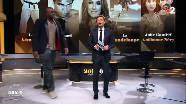 Teddy Riner surprend Laurent Delahousse en arrivant sur le plateau de 20h30 le dimanche - Regardez