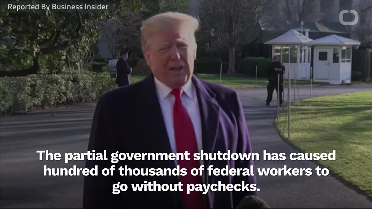 Trump Says He Can Relate With Federal Workers Not Getting Paychecks