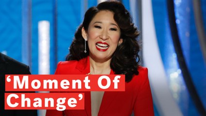 Golden Globes 2019: Sandra Oh Celebrates 'Moment Of Change' In Emotional Opening Speech