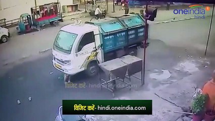 VIDEO: साईं बाबा दर्शन के दौरान महिला पर से गुजरी गाड़ी, देखिए क्या हुआ?