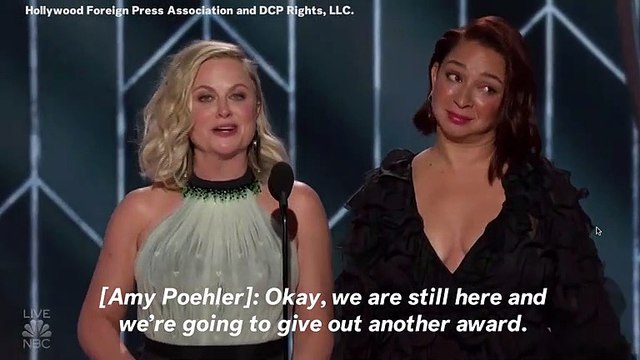 Amy Poehler And Maya Rudolph Stage Fake Proposal While Presenting At The Golden Globes