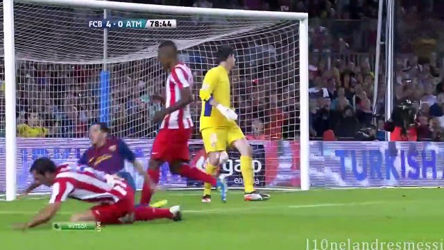 Lionel Messi - Hat trick vs Atlético Madrid 24-09-2011 (HD)