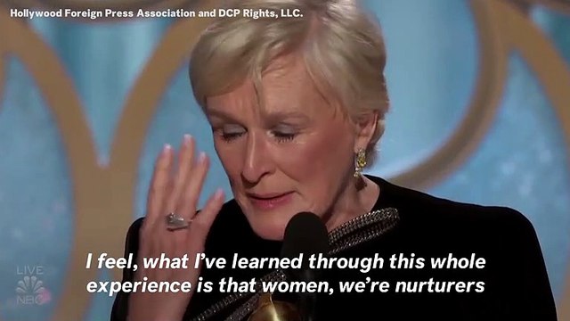 Golden Globes 2019: Glenn Close Receives Standing Ovation For Empowering Speech