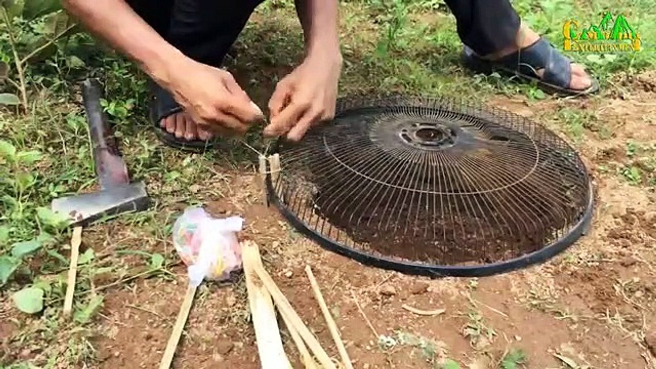 The_First_Creative_Rabbit_Trap_Using_Old_Fan