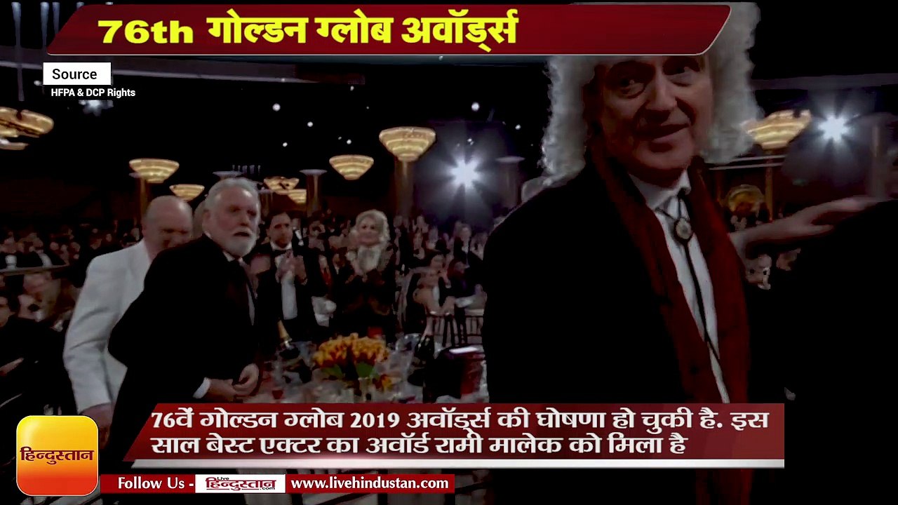 Golden Globe Awards 2019, 76वें गोल्डन ग्लोब अवॉर्ड्स, Rhapsody & Green Book score big