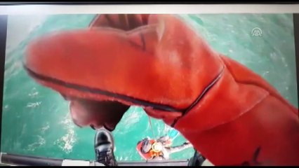 Batan gemiden kurtarılma anı - SAMSUN