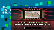 About for Book Fundamentals of Mechatronics, SI Edition F.U.L.L E-B.O.O.K