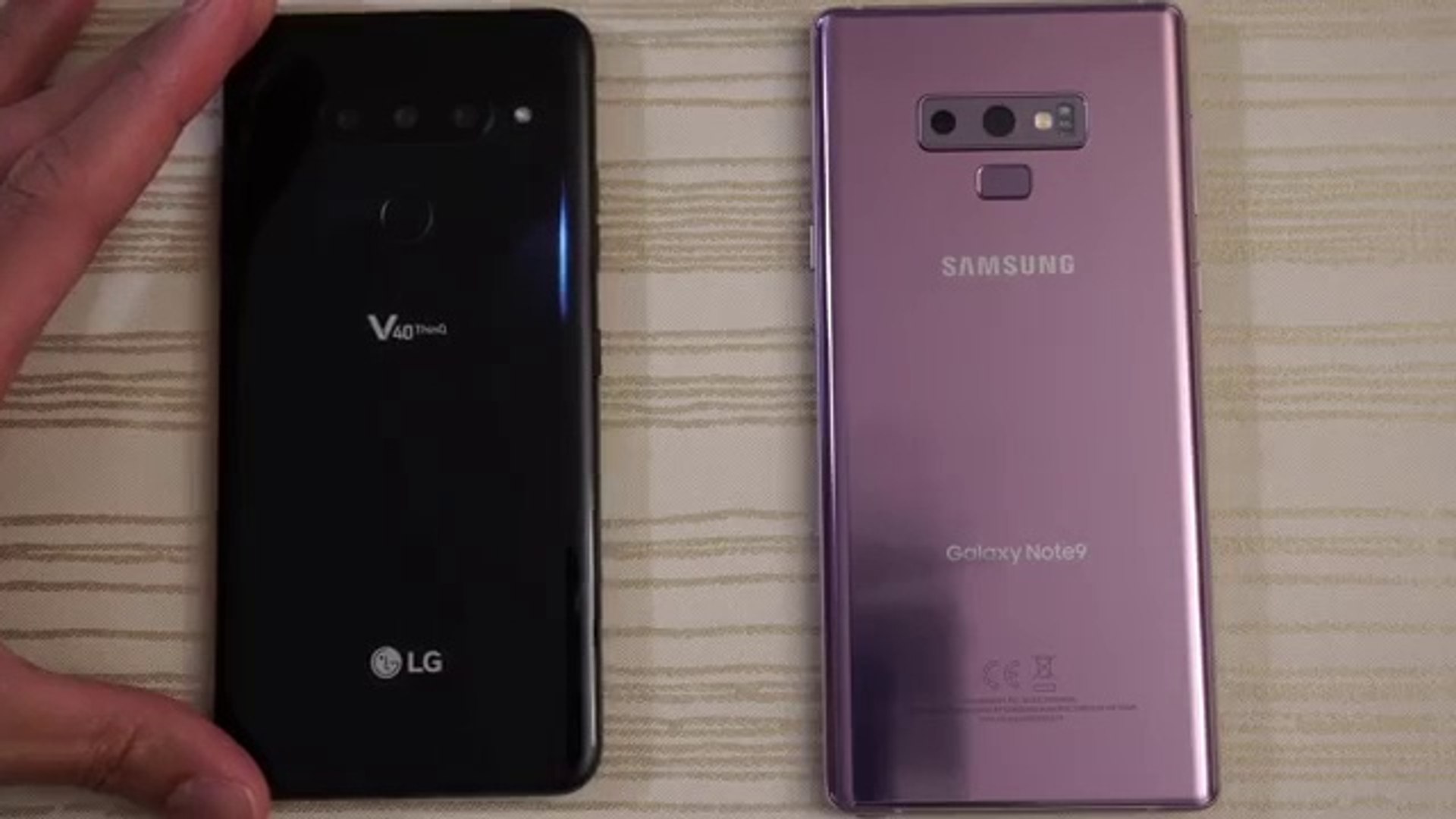 ⁣LG V40 Vs Samsung Note 9 Speed Test Comparison