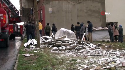 Arnavutköy’de 8 kişilik ailenin evi yandı