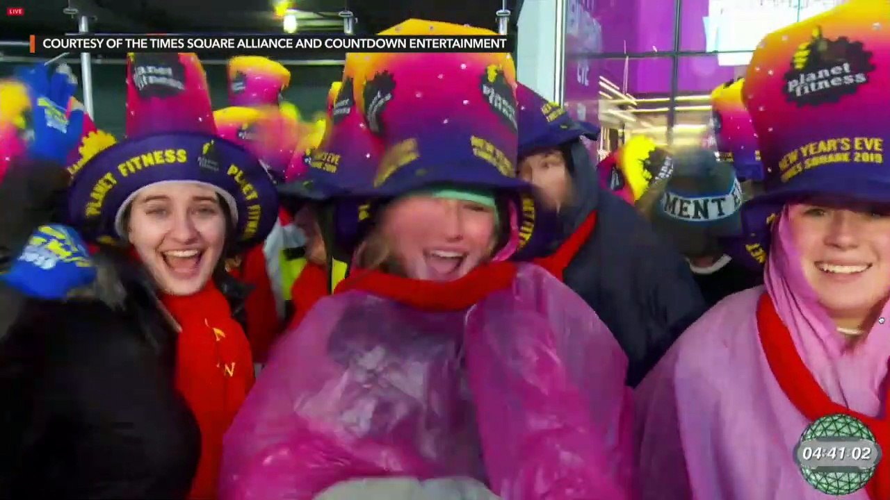 Times Square New Year's Eve Ball Drop countdown