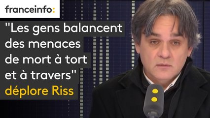 "Les gens balancent des menaces de mort à tort et à travers" déplore Riss