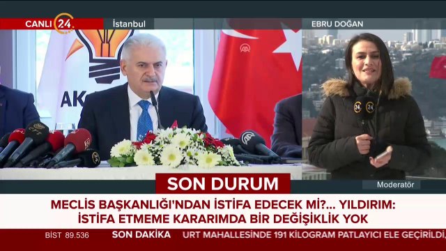 Binali Yıldırım Meclis başkanlığından istifa edecek mi?