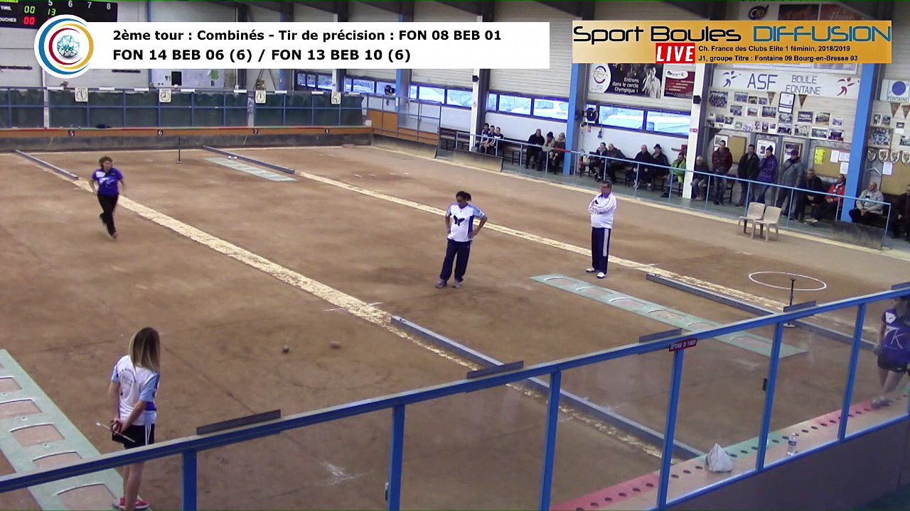 Second tour, second tir de précision, France Club Elite 1 Féminin, J1 groupe Titre,  Fontaine contre Bourg-en-Bresse,  saison 2018/2019