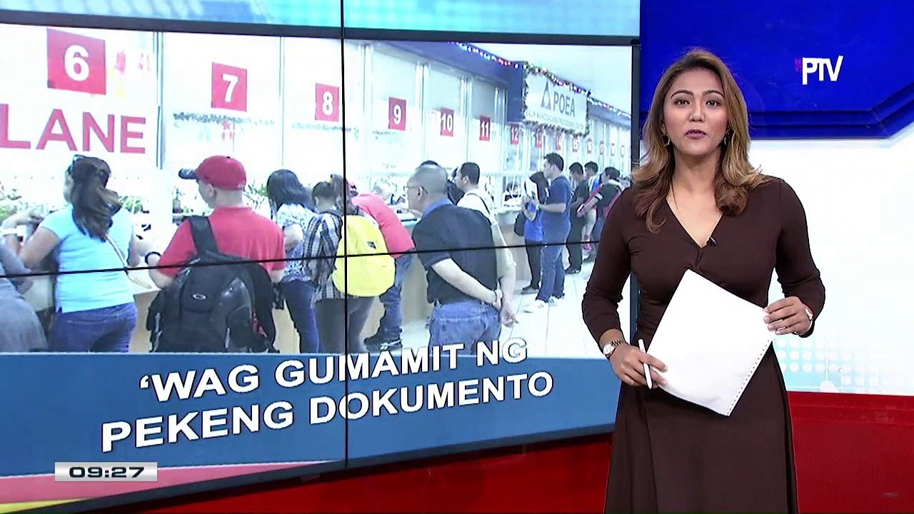 POEA, nagbabala vs mga OFW na gumagamit ng pekeng dokumento