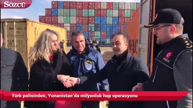 Türk polisinden, Yunanistan’da milyonluk hap operasyonu