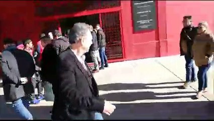 Salida del Estadio de Castro y Caparrós tras la Reunión por el Fichaje de Morata