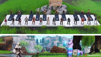24 players play "Despacito" on Fortnite piano
