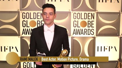 76th Golden Globes Winner Cam- Rami Malek