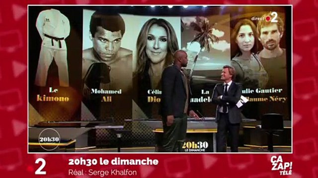 Laurent Delahousse se sent tout petit à côté de Teddy Riner !