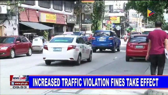 Increased traffic violation fines take effect