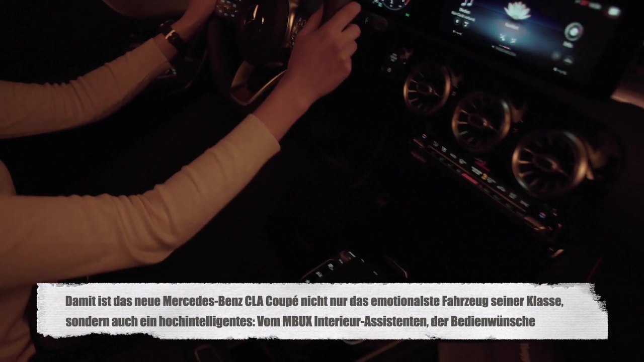 Mercedes-Benz CLA Innenassistent Teaser auf der CES 2019