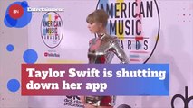 Taylor Swift's App Is Shutting Down