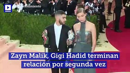 Zayn Malik, Gigi Hadid terminan relación por segunda vez