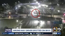 Wrong-way driver spotted on SR-51 early Sunday morning