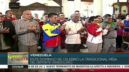 Misa en la Divina Pastora de Caracas por el deporte de Venezuela