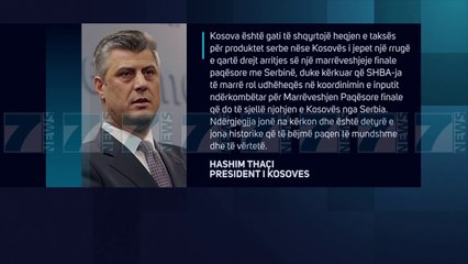 THAÇI ZBUT TONET PER TAKSEN E MALLRAVE SERB - News, Lajme - Kanali 7