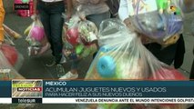 Entregan colectivos mexicanos juguetes a niños en situación de calle