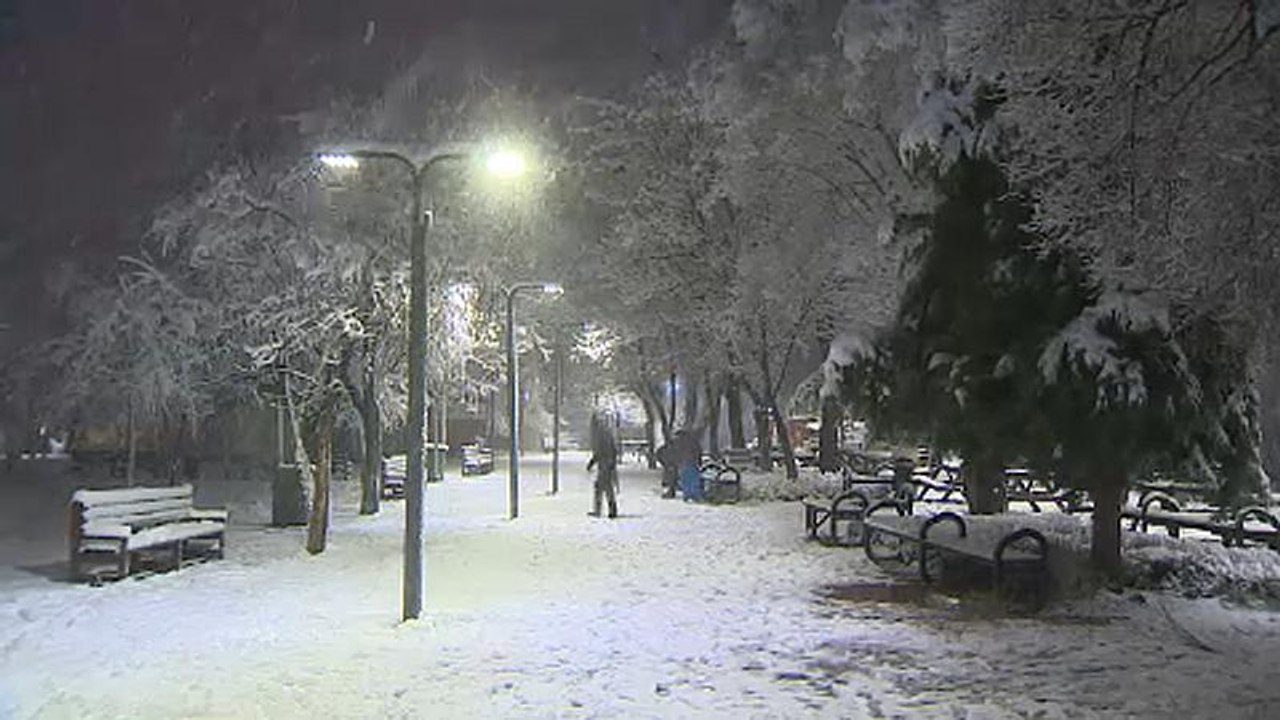 Schneechaos in Südeuropa