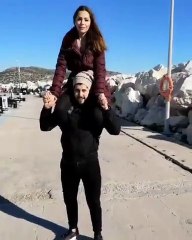 لما الإبن بيحمل امه بالفعل خالد علامة و جيهان علامة