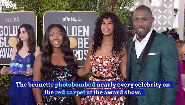 Woman Carry Fiji Water Steals Spotlight at The Golden Globes