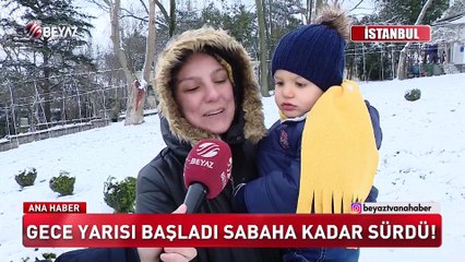 Beklenen kar İstanbul'a geldi