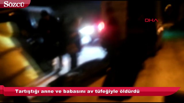 Tartıştığı anne ve babasını av tüfeğiyle öldürdü!