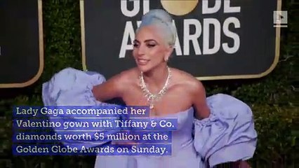 Lady Gaga's Expensive Golden Globes Accessories