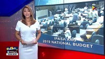 Pagpasa ng 2019 national budget, hiniling ng Palasyo