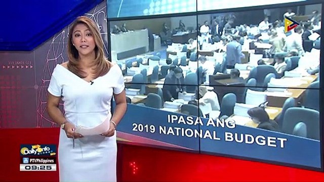 Pagpasa ng 2019 national budget, hiniling ng Palasyo