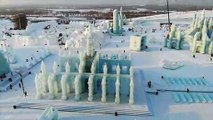 Spectacular sculptures at Harbin's Ice and Snow Festival