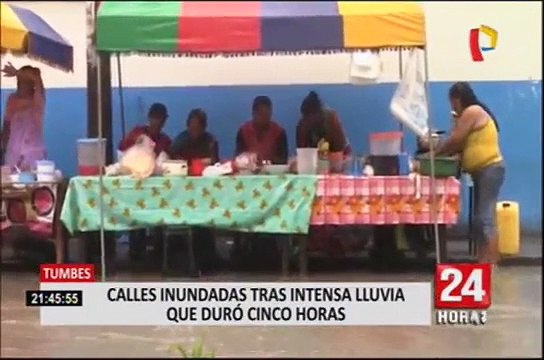 Tumbes - Junín: fuertes precipitaciones afectan principales vías